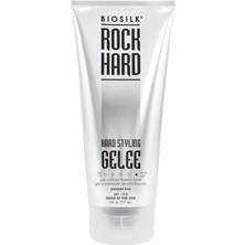 Biosilk Rock Hard Gel, Firm-Hold Hair Gel For Long-Lasting Styles, Sulfate, Paraben, & Cruelty-, 6 Oz