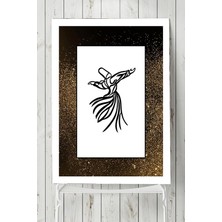 (PSTER3899) Mevlana Tasarım Dini Poster (70X100CM)