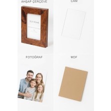 Ahşap Resim Çerçevesi 3'lü Set Halinde 5 x 7.6 cm Boyutunda