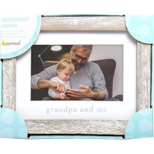 Grandpa & Me Keepsake Rustik Resim Çerçevesi, Babalar Günü Hediyesi Büyükbaba Için Eskitilmiş