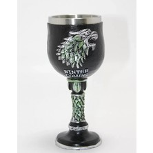 Marsilyan- Game Of Thrones House Stark 3D Kabartmalı Çelik Kadeh Bardak
