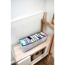 6 Adet 11 Gözlü Çekmece Içi Akordiyon Organizer M 40X16X12 - Kumaş - Çekmece Içi