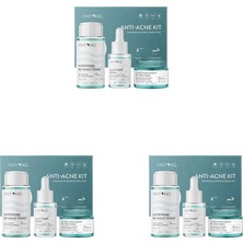 Anyong Akne Karşıtı ve Gözenek Sıkılaştırıcı Karma-Yağlı Cilt Bakım Kiti (Tonik, Serum, Krem)/ Azelaik Asit (50 ml + 12 ml + 20 Ml) (3 Paketi)