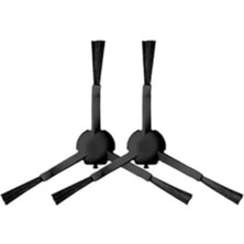Mija Süpürge Siyah Yan Fırça 1c, Mop 2 Pro+, Mop 2, S10, X10, X20, F9 D9,Z10 Pro, L10 Pro Ile Uyumlu 2 Adet