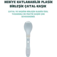 Bento 1200ML Lunchbox Tek Katlı 4 Bölmeli ve Kaseli Çelik Sefer Tası Yemek Kutusu (Gri)