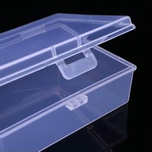 Spelt 9X6CM Mini Şeffaf Eşya Takı Iskambil Saklama Kutusu Organizer Düzenleyici Klipsli Kapaklı Kutu