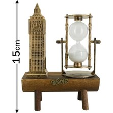 Saat Kulesi Kum Saati Retro Müzik Severler Için Ev Masaüstü Dekorasyon Doğum Günü Yeni Yıl Hediyeleri 15CM (Saat Kule)