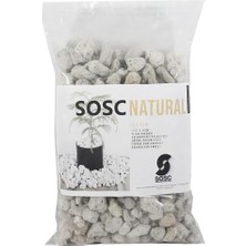 Natural Volkanik Beyaz Lav Taşı, Dekoratif Pomza, 2-4 Cm, 3 Litre, Saksı ve Bahçe Için Drenaj Düzenleyici, Toprak Nemlendirici