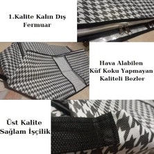 5 Adet Boy Pencereli Hurç Seti 64X46X34 Büyük Boy Yorgan Hurcu Battaniye Yastık Altı Dolap Üstü Çeyiz Bohçası Düzenleyeci Organizer