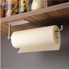 Paslanmaz Çelik Yapışkanlı Kağıt Havlı Askısı, Kağıt Havluluk, 30CM Çok Amaçlı Askılık