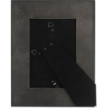 Frames Beyaz Yıkama Resim Çerçevesi ile 4x6 Eskitilmiş Gri Ahşap
