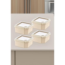 4'lü Q-Box Saklama Kabı 350 ml