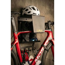 LAMA SPOR Bike Station Extreme | Dekoratif Metal Duvar Tipi Bisiklet Askı Standı ve Aksesuar Düzenleyici
