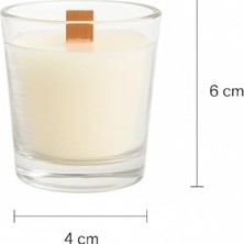 40 ml Şat Bardak Paçuli Kokulu Kavanoz Mum