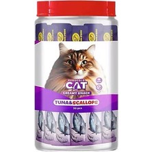 Sibelora Home Cat Sıvı Kedi Ödülü Ton Balıklı ve Deniz Taraklı 30X15 gr