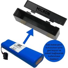 Micron Mi Mop Pro STYTJ02YM / V2 Pro/ V3 Uyumlu 14.4V 3200 Mah Süpürge Pili