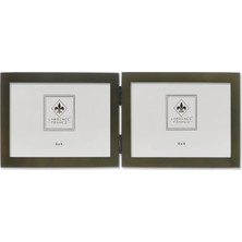 Frames Hinged Double Yatay Picture Frame Gallery, 4 6 Inç, Green