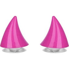 Gogo Premium Kask Dekor Boynuz Plastik Pembe