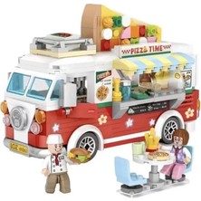 Naturion LZ1739 Loz  Pizza Arabası Block Oyuncak 493 Parça