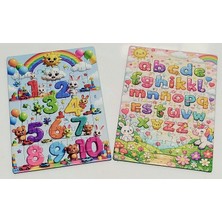 13X18 cm 40 Parçalı Eğitici 2 Adet Puzzle