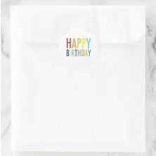 Skygo 40 Adet 5 cm Happy Birthday Doğum Günün Kutlu Olsun Hediyeler Için Çıkartma Etiket
