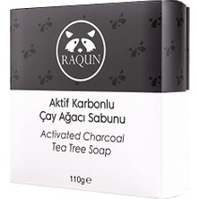 Skygo Raqun Doğal Aktif Karbonlu Çay Ağacı Sabunu (110 Gr)