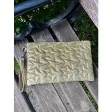 Butik Olea Trend Yıldız Desenli Clutch Çanta