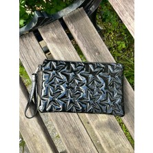 Butik Olea Trend Yıldız Desenli Clutch Çanta