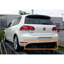 TŞT Volkswagen Golf Vı Arka Tampon Karlık Çift Egzost Delikli 2008- (Oem No:  5K6807521M9B9)