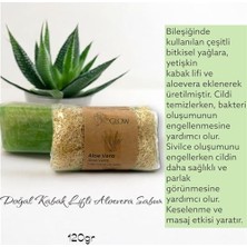 Skygo Miglow Doğal Kabak Lifli Aloe Vera Sabunu, Masaj Etkili, Bitkisel Özler Içeren, 120GR