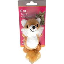 Eastland 551194 Peluş Hışırtı Kedi Oyuncağı, Tilki Şekilli, 95X5 cm