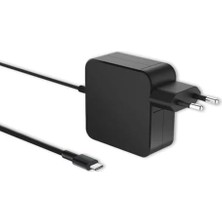 Siyah ADP-65W Usb-C Şarj Adaptörü, Power Delivery Hızlı Şarj, Laptop Tablet Telefon Uyumlu