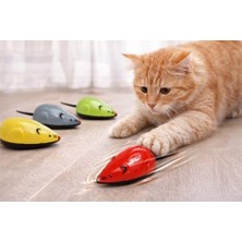 Kedi Oyuncağı Çek Bırak Fare, Hareketli Kedi Oyuncağı, Kediler Için Avcılık ve Takip Oyunu, Eğlenceli Interaktif Kedi Oyuncağı Renkli