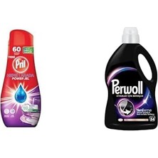 Pril Hepsi 1 Arada Jel Standart 60 Yıkama Bulaşık Deterjanı (1 x 1080G) ve  Yenileme Siyahlar Için Sıvı Deterjan 54 Yıkama 2.97 Lt