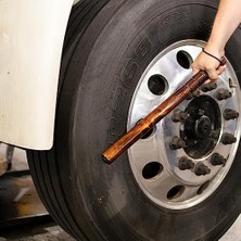 Roadpro Rptt2 18-Inç Ağırlıklı Ahşap Lastik Thumper Emniyet Çubuğu Büyük Rig Lastik Basınçlı Balık Yarasası, Kahverengi