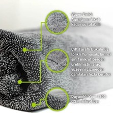 Profesyonel 40X60CM 1200GSM Ultra Kalın Mikrofiber Araç Kurulama Havlusu Oto Yıkama Bezi Kurutma Havlusu