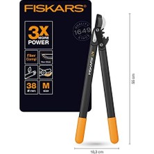 Yeşil Odun Için Baypas Bıçaklı Sırık, Powergear Raf Sistemi, Yapışmaz Kaplama, Kesme Çapı: 3,8 Cm, Sertleştirilmiş Çelik, Uzunluk: 55 Cm, Siyah/turuncu, L74, 1000582
