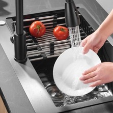 Kınetex Musluk, Yedek Duş Başlığı, 360° Döndürülebilir, 3 Mod, Döndürülebilir Musluk, Başlık, Mutfak Armatürü, Adaptörlü, FM22 Mutfak Armatürü, Püskürtme Başlığı (Siyah)