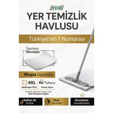 Vivenda 50 Yaprak 4xl Büyük Boy Mandallı Mop Uyumlu Islak Yer Temizlik Havlusu - Kullan At Bez