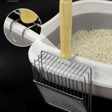 Paslanmaz Metal Kedi Köpek Kum Temizleme Metal Küreği – Dayanıklı ve Ergonomik Tuvalet Kumu Temizleyici Kürek (Yenikurek)
