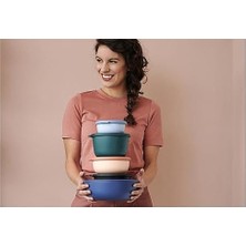 Skygo - Multi Bowl Cirqula Round - Kapaklı Saklama Kabı - Buzdolabı, Mikrodalga Fırın ve Saklama Kabı Olarak Hava Geçirmez Saklama Kutusu Olarak Uygundur - 750 ml - Green