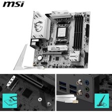 Msı B850M Gaming Plus Wifi 6e, Anakart, Matx, Am5 Soket, Ddr5 8200MHZ Oc, HDMI Dp, 2x M.2, 2.5g Lan