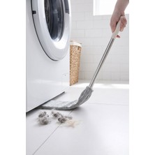 Vivenda Esnek Uçlu Mikrofiber Dip Köşe Temizleme Mopu Toz Alma Fırçası + 1 Adet Yedek Bez