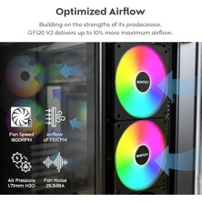 Montech GF120 V2 Argb Pwm 120MM Kasa Fanı – 3’lü Set, Yüksek Hava Akışı, Hidrolik Rulman, Sessiz Performans, Canlı Argb Aydınlatma, 6×6 Fan Hub Dahil, Siyah