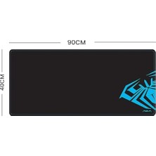 Aula Mp-Xl 90X40CM Kaymaz Tabanlı Gaming Oyuncu Mousepad Siyah