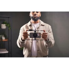 Telefon Kafesi Manyetik Mobil Film Kafesi 1/4 Inç ve 3/8 Inç Dişli ve Cold Shoe-Montaj Yuvaları (Magsafe Uyumlu)