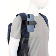 Klipsli Telefon ve Aksiyon Kamera Tutucu ve Askı Gezi Seyahat ve Sürüşlerde Kullanmak Için Klipsli Kayıt Aparatı Cep Telefonu Tutucu (Tüm Modeller Ile Uyumlu) BS-90X