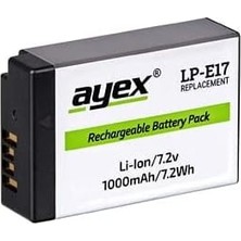 Ayex LP-E17 Li-Ion Kamera Bataryası - Örneğin Eos Rp 800D 760D 750D 200D 77D M6 Için - Güçlü, Güvenilir ve Uzun Ömürlü