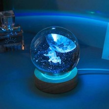 Mey İthalat Mey Ithalat® Renk Değiştiren Astronot Tasarımlı Cam Küre