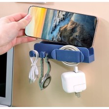Skygo Duvar Tipi Telefon Şarj Standı – Yapışkanlı Kablo Düzenleyici, Çok Amaçlı Pratik Telefon Standı (13X3,5X2,2 Cm, Asorti Renk)